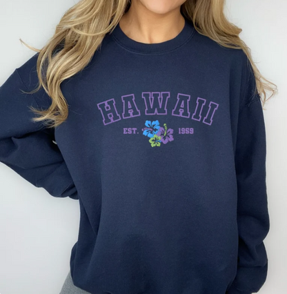 Embroidered Hawaii Sweatshirt