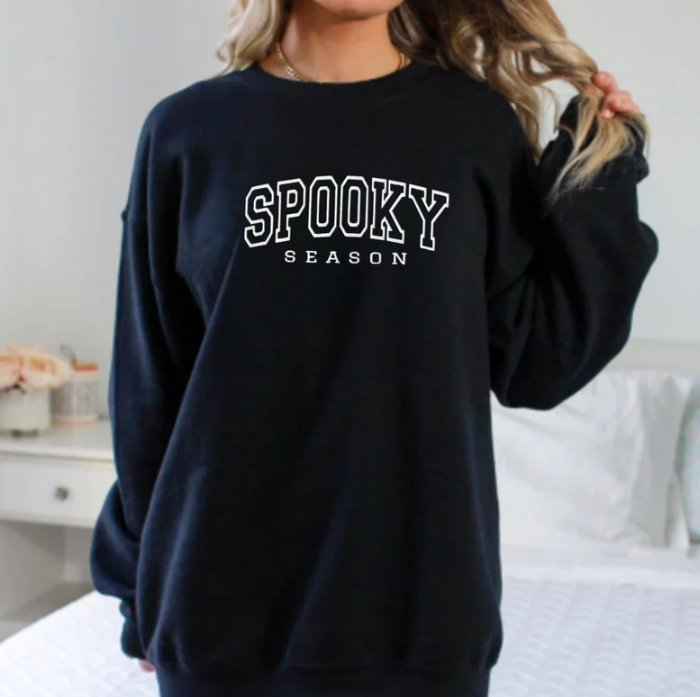 Embroidered Spooky Season Crewneck