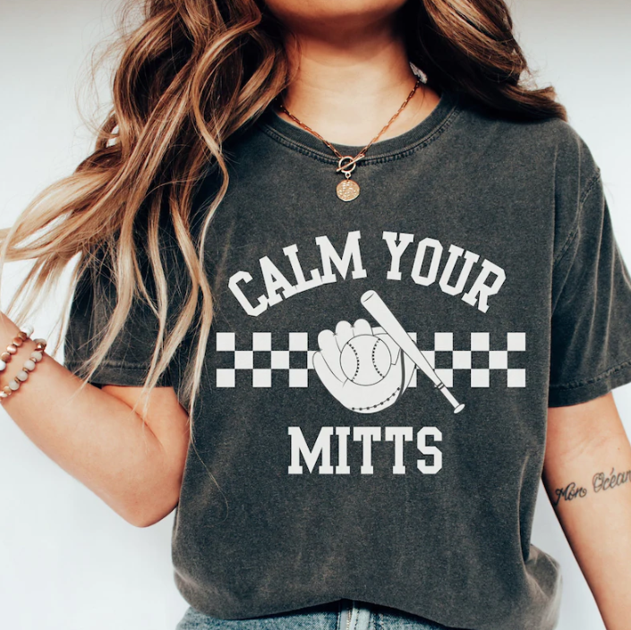 Comfort Colors Calm Your Mitts Baseball Shirt