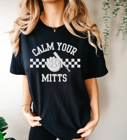 Comfort Colors Calm Your Mitts Baseball Shirt