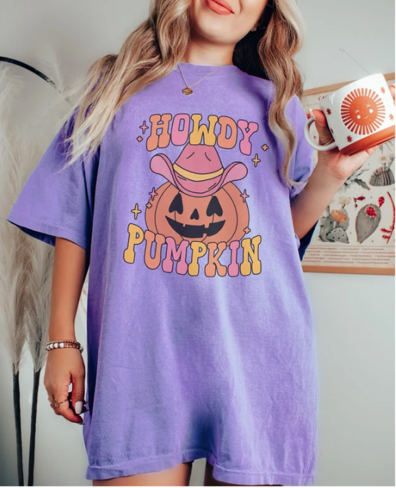 Comfort Colors Howdy Pumpkin Shirt