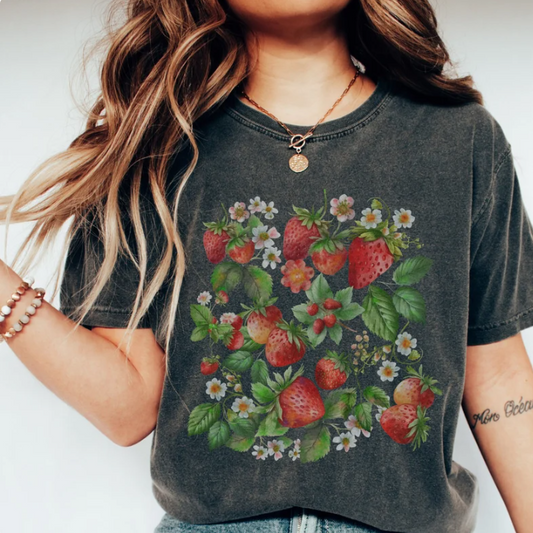 Cottagecore Strawberry Shirt