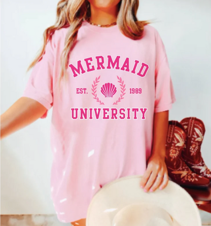 Comfort Colors Mermaid University Shirt