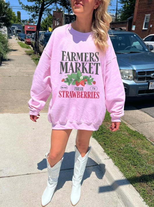 Strawberry Farmers Market Sweatshirt