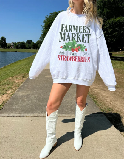 Strawberry Farmers Market Sweatshirt