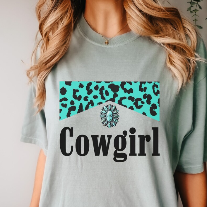 Cowgirl Leopard Print Shirt