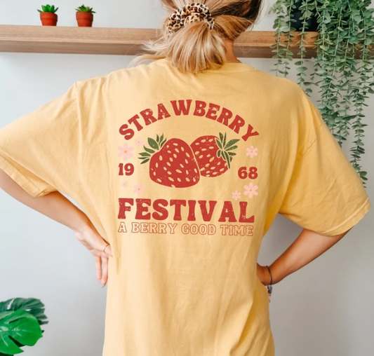 Comfort Colors Strawberry Festival Shirt