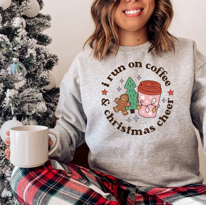 Retro Christmas Coffee and Cheer Sweatshirt