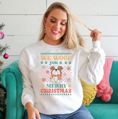 Christmas Bulldog Ugly Sweater