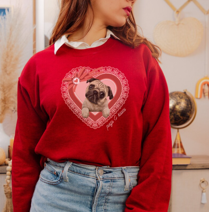 Pugs and Kisses Sweatshirt