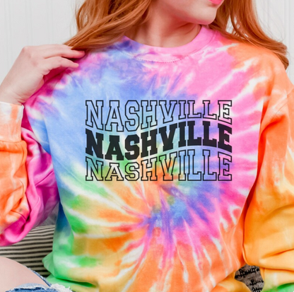 Tie Dye Nashville Sweatshirt