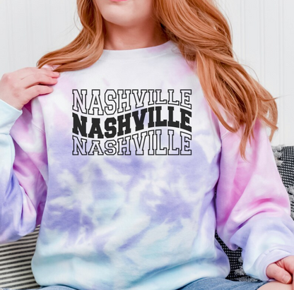 Tie Dye Nashville Sweatshirt