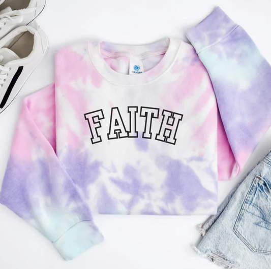 Tie Dye Faith Sweatshirt