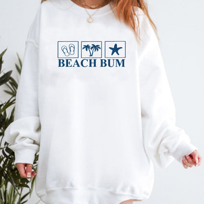 Embroidered Beach Bum Sweatshirt