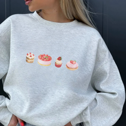 Strawberry Cake Coquette Aesthetic Sweatshirt