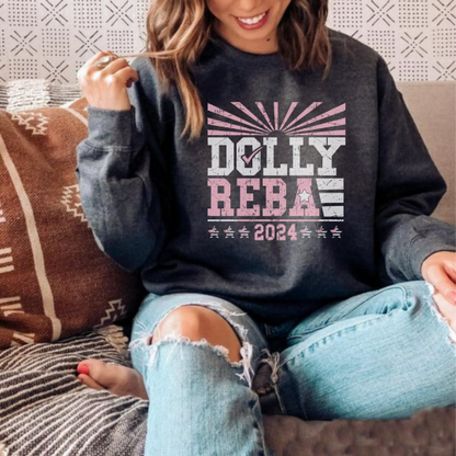 Hot Pink Dolly Reba 2024 Sweatshirt