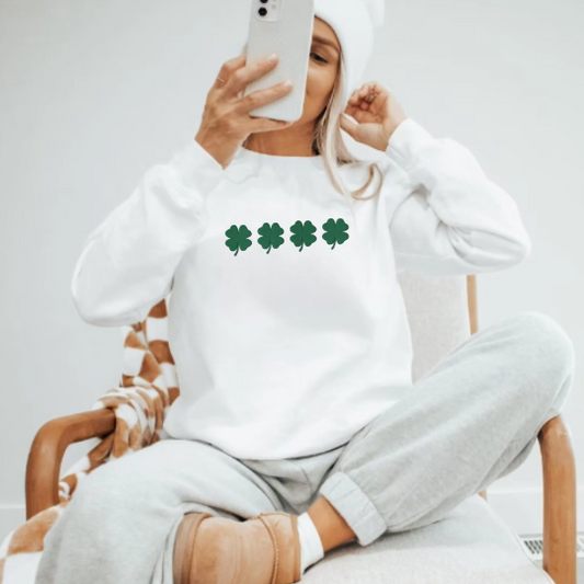 Embroidered Clover Sweatshirt