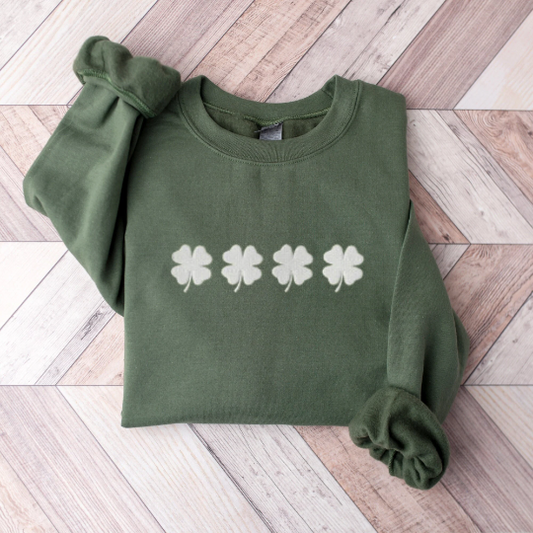 Embroidered Clover Sweatshirt