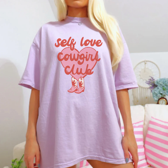 Western Valentines Self Love Cowgirl Club Shirt