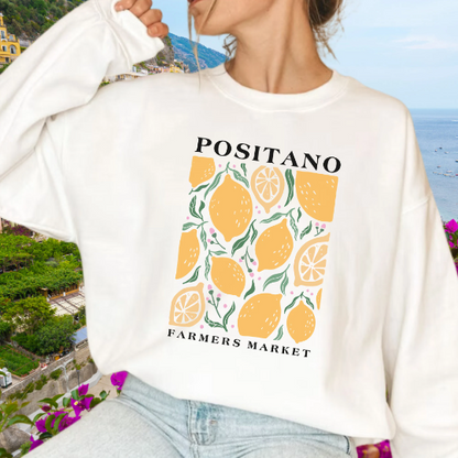 Lemon Positano Farmers Market Sweatshirt