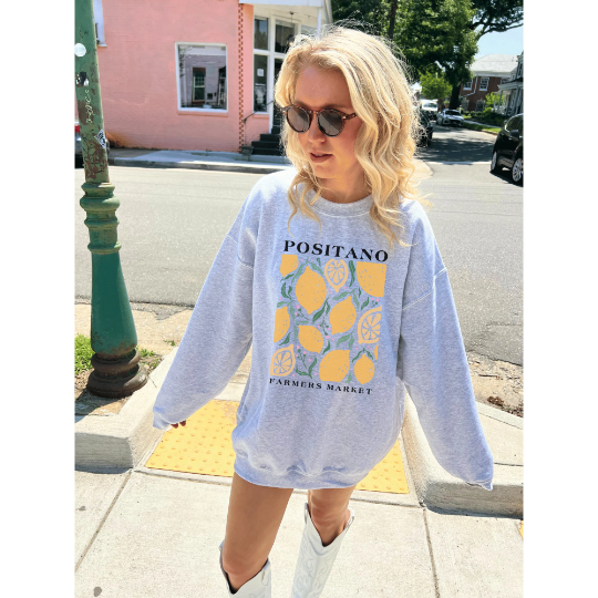 Lemon Positano Farmers Market Sweatshirt