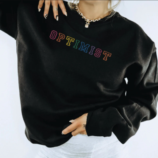 Embroidered Optimist Sweatshirt