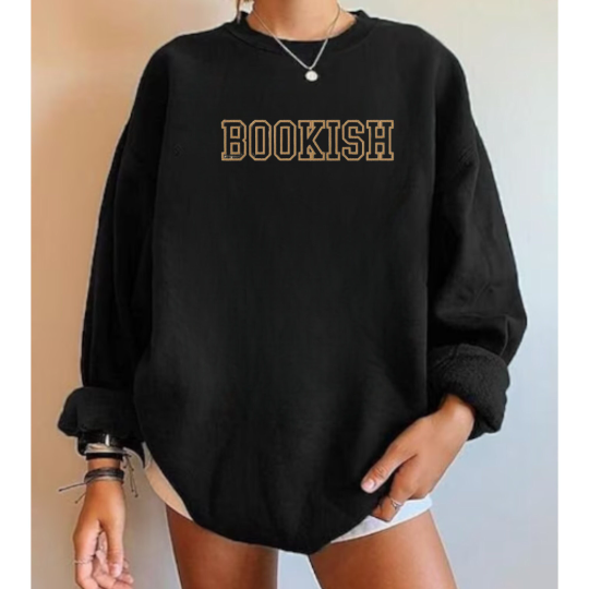 Embroidered Bookish Sweatshirt