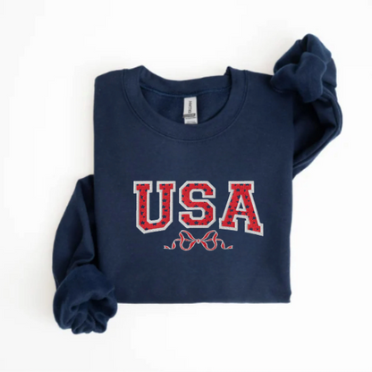 Embroidered USA Sweatshirt