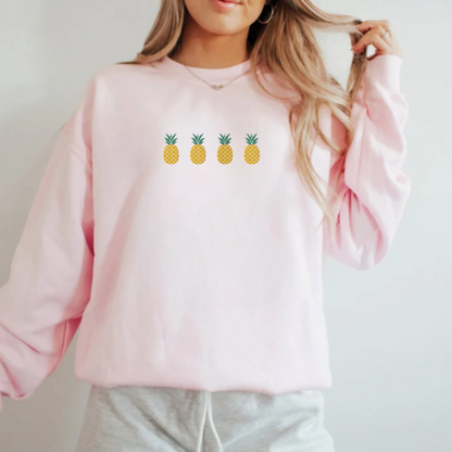 Embroidered Pineapple Sweatshirt