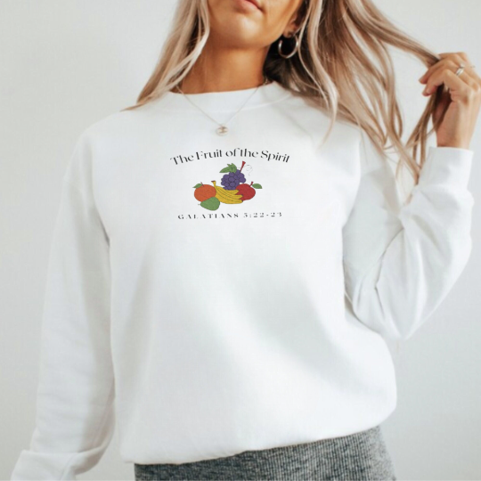 Embroidered Fruit of the Spirit Sweatshirt