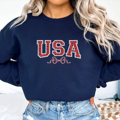 Embroidered USA Sweatshirt