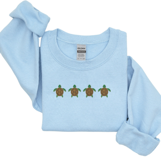 Embroidered Turtle Sweatshirt