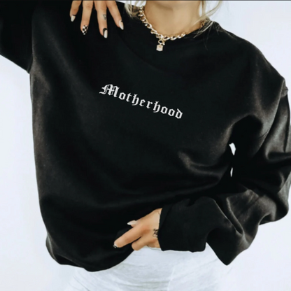 Embroidered Motherhood Sweatshirt