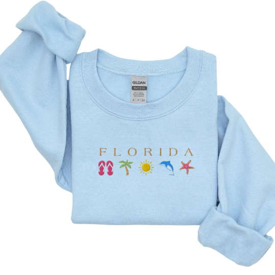 Embroidered Florida Sweatshirt