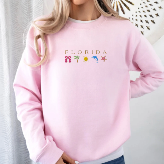 Embroidered Florida Sweatshirt