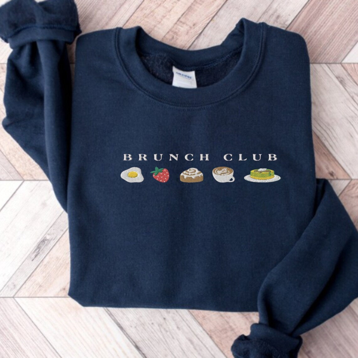 Embroidered Brunch Club Sweatshirt