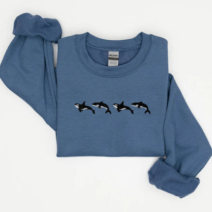 Embroidered Whale Sweatshirt