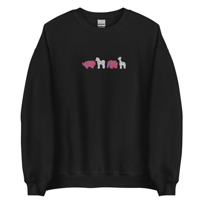 Embroidered Animal Cracker Sweatshirt