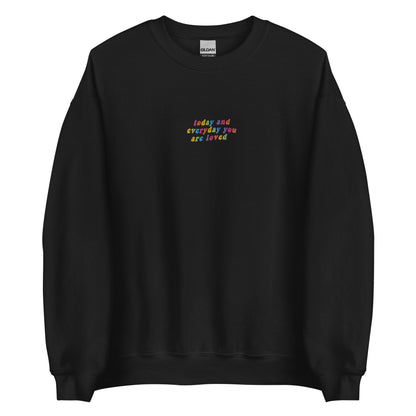 Embroidered You Are Loved Sweatshirt