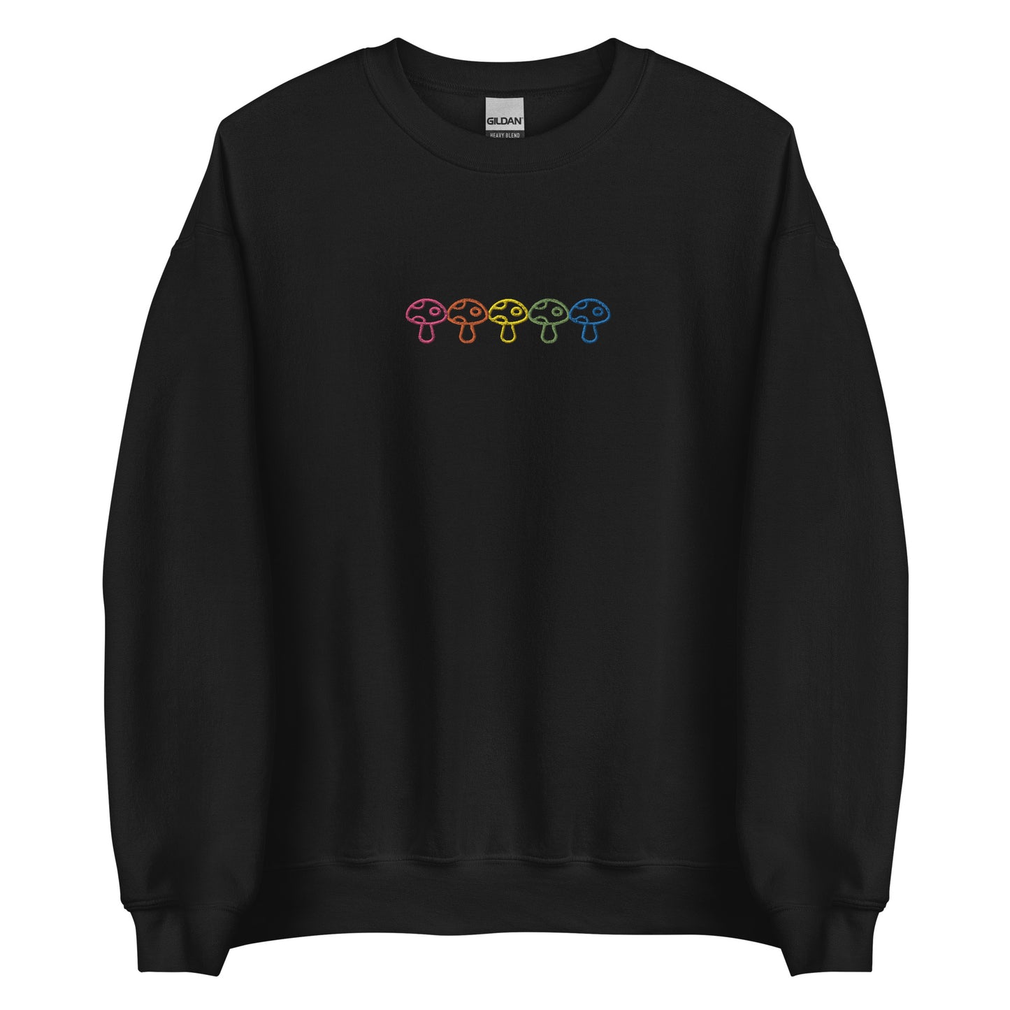 Embroidered Rainbow Mushroom Sweatshirt