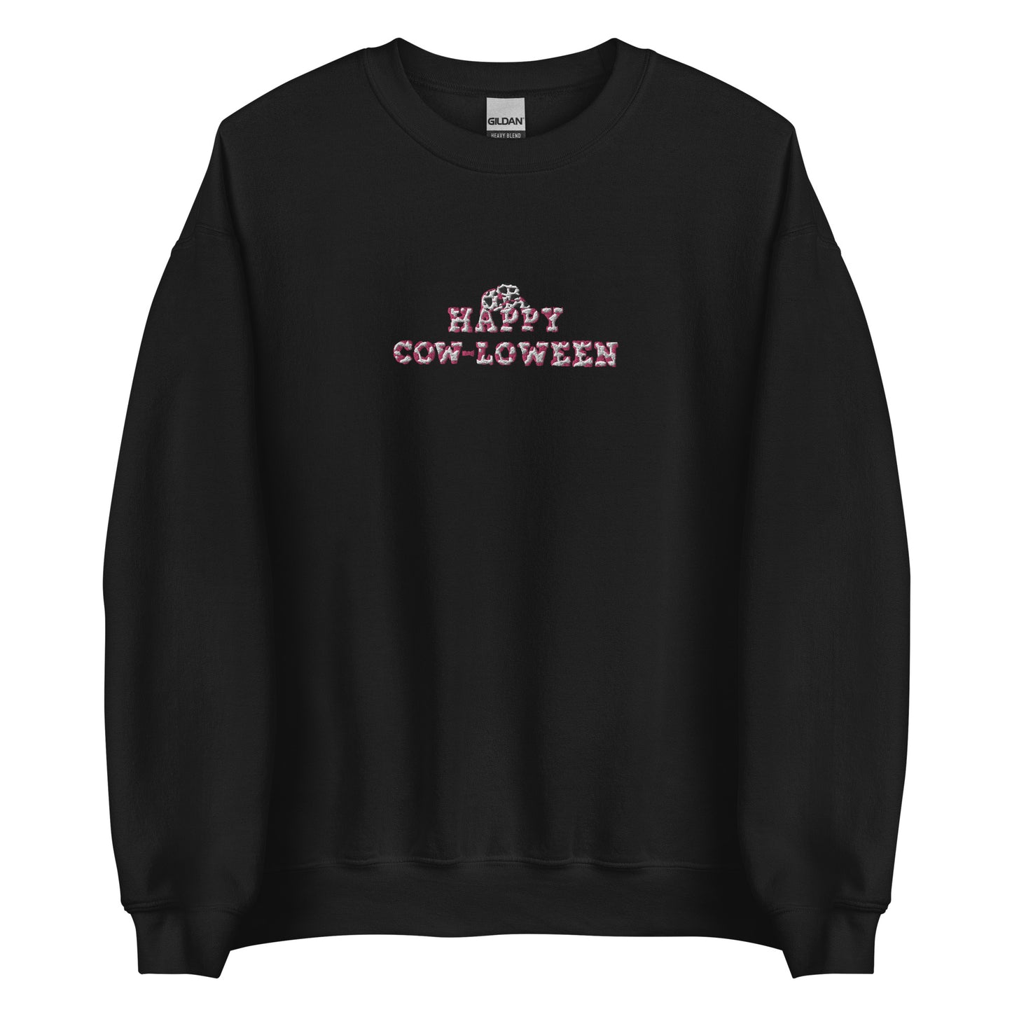 Embroidered Cow-loween Sweatshirt