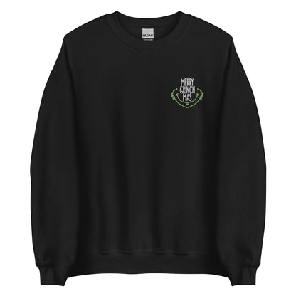 Embroidered Merry Grinchmas Sweatshirt