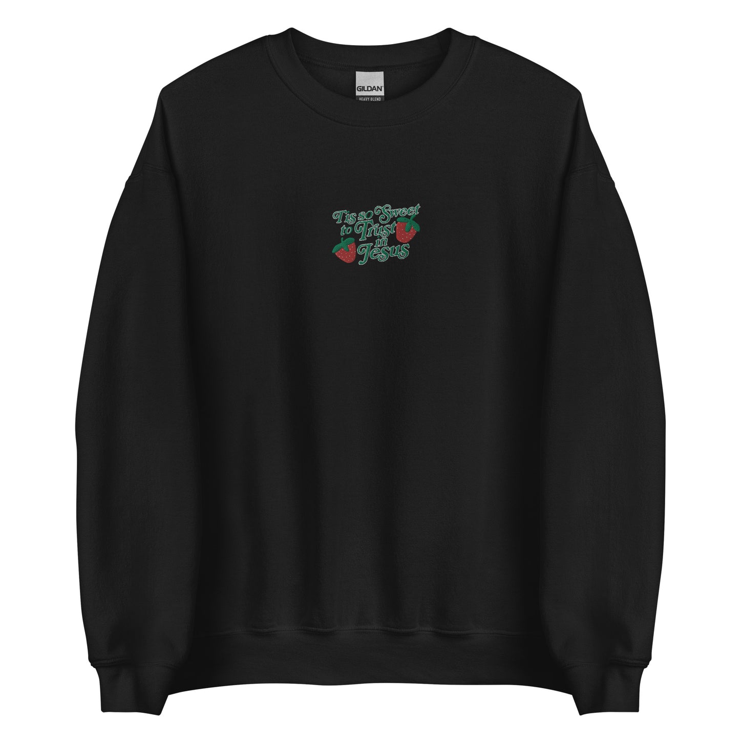 Embroidered Christian Trust in Jesus Sweatshirt