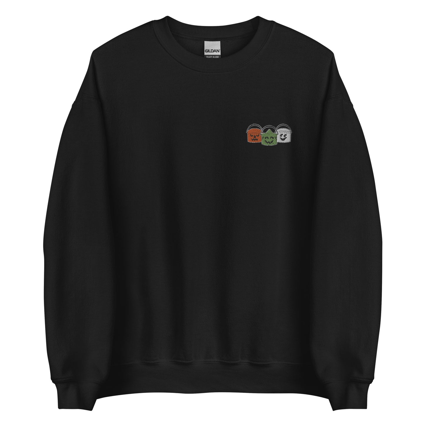 Embroidered Halloween Boo Bucket Crewneck