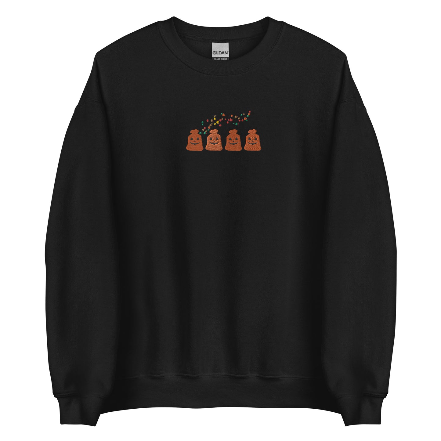 Embroidered Halloween Pumpkin Trash Sweatshirt