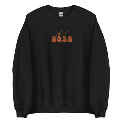 Embroidered Halloween Pumpkin Trash Sweatshirt