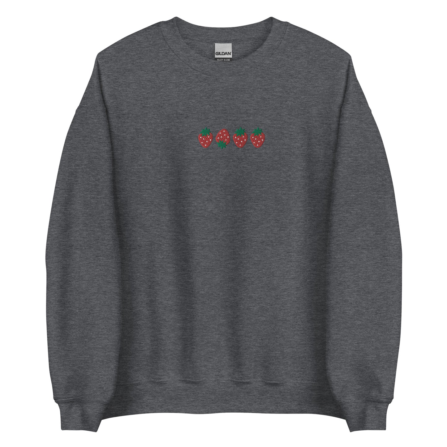 Embroidered Strawberry Crewneck