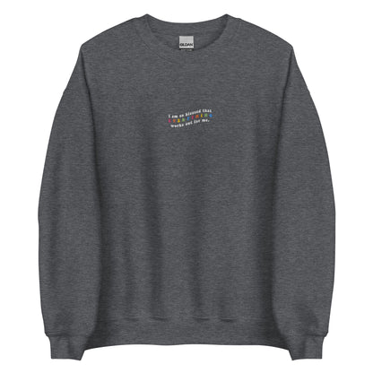 Embroidered I Am So Blessed Affirmation Sweatshirt