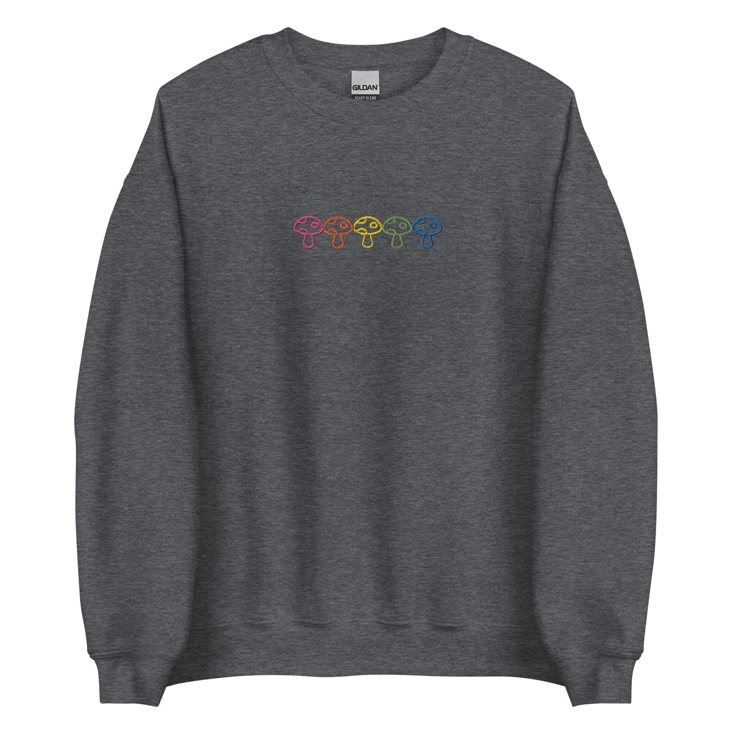 Embroidered Rainbow Mushroom Sweatshirt