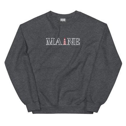 Embroidered Maine Sweatshirt